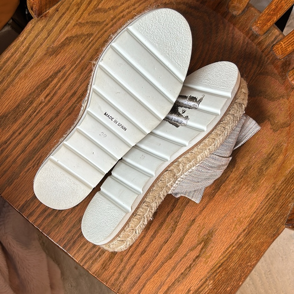 Free People Neutral Knotted Slip-On Espadrille Sandals - Picture 4 of 6